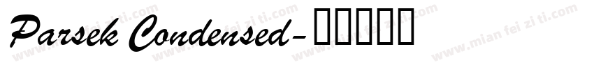 Parsek Condensed字体转换
